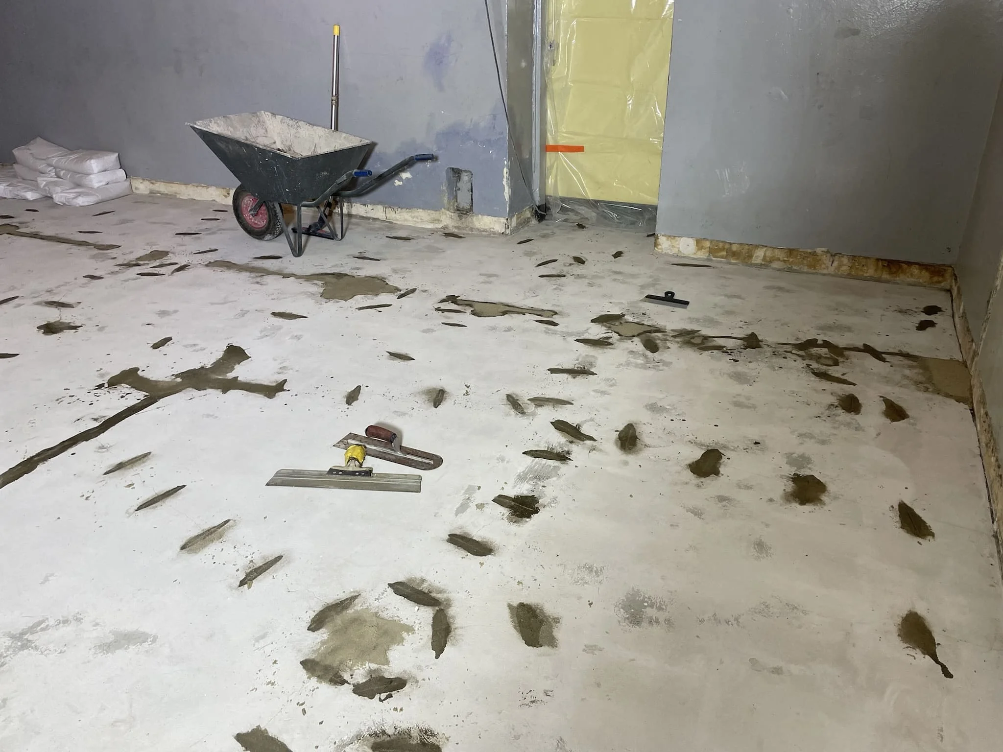 Ремонт старого бетонного пола