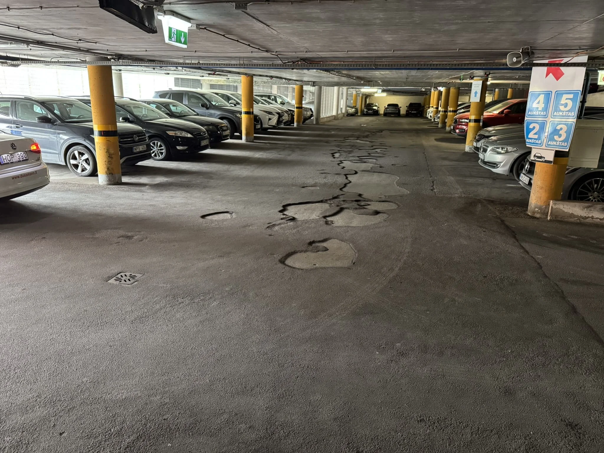 Ремонт бетонного пола на открытом воздухе